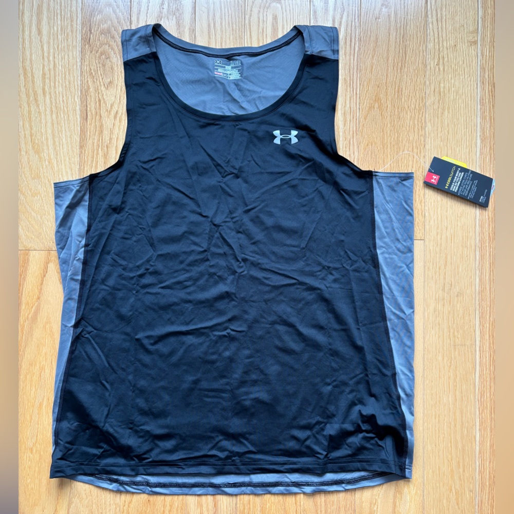 [MEN’S] BRAND NEW Under Armour Charcoal and Black Athletic Tank